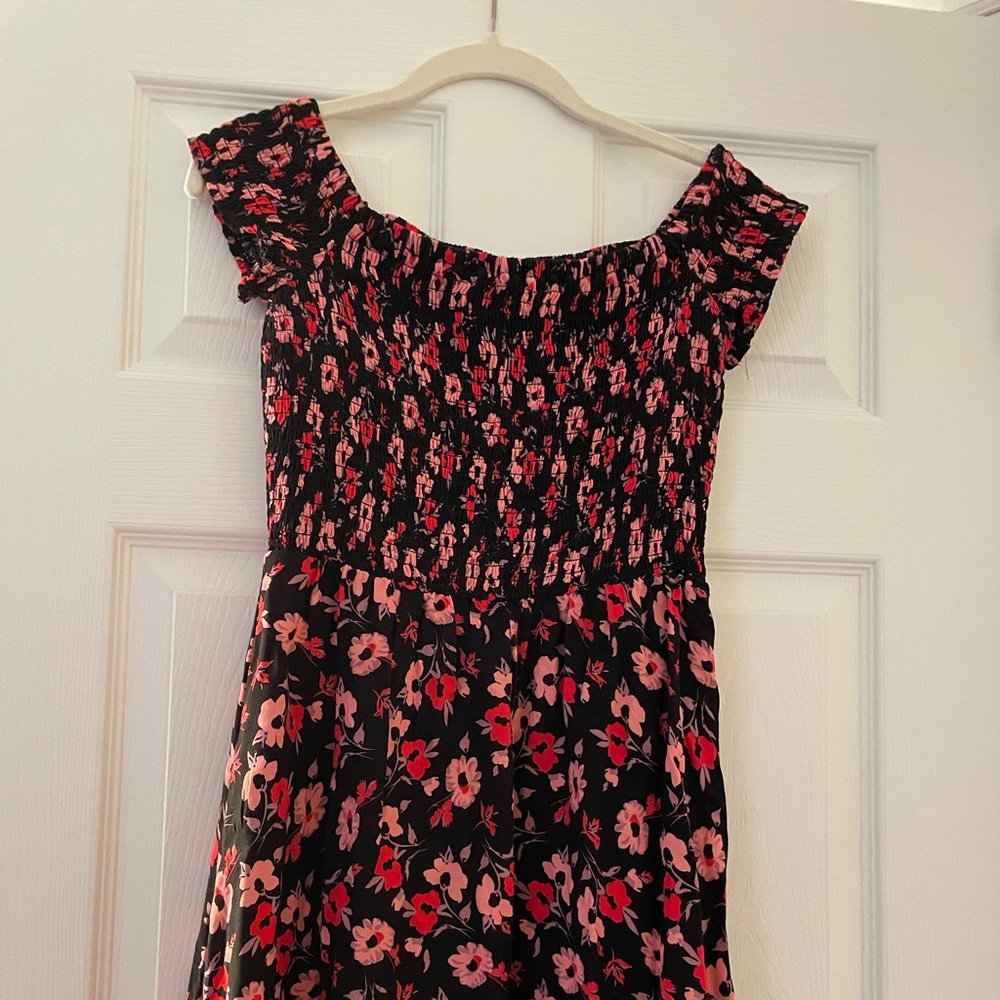 Red Floral Dress